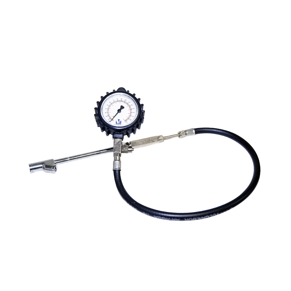 Calibrador manual c/relógio p/ pneus de veículos com e sem rodo-ar de 0 a 170 libras (vc-calrel-csrodo-ar)