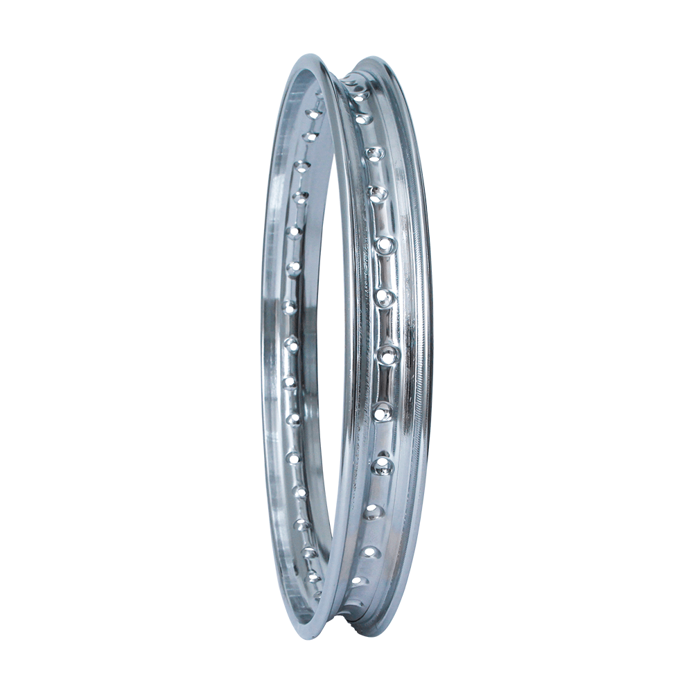 Aro de roda cromado 18x1,60 dianteiro p/ moto honda cg 125 85/89 - cg 125 today 88/91 - cg 150 titan ks/es/esd 04/08