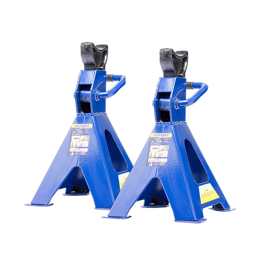 Cavalete ajustavel 03t alt. 285x425mm c/ catraca e trava de seguranca extra reforçado (cx c/ 2 pçs)