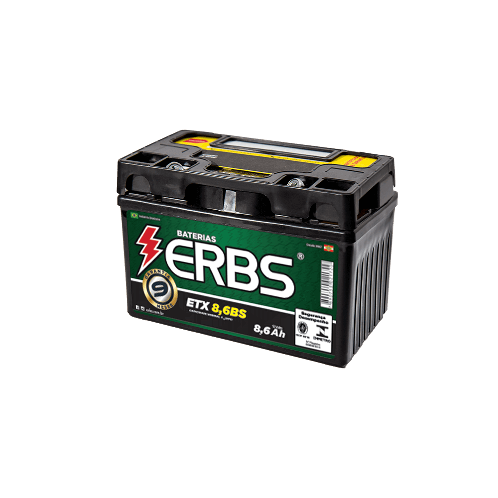 Bateria selada (etx8.6bs) p/ moto cb 600 hornet, cbr 600