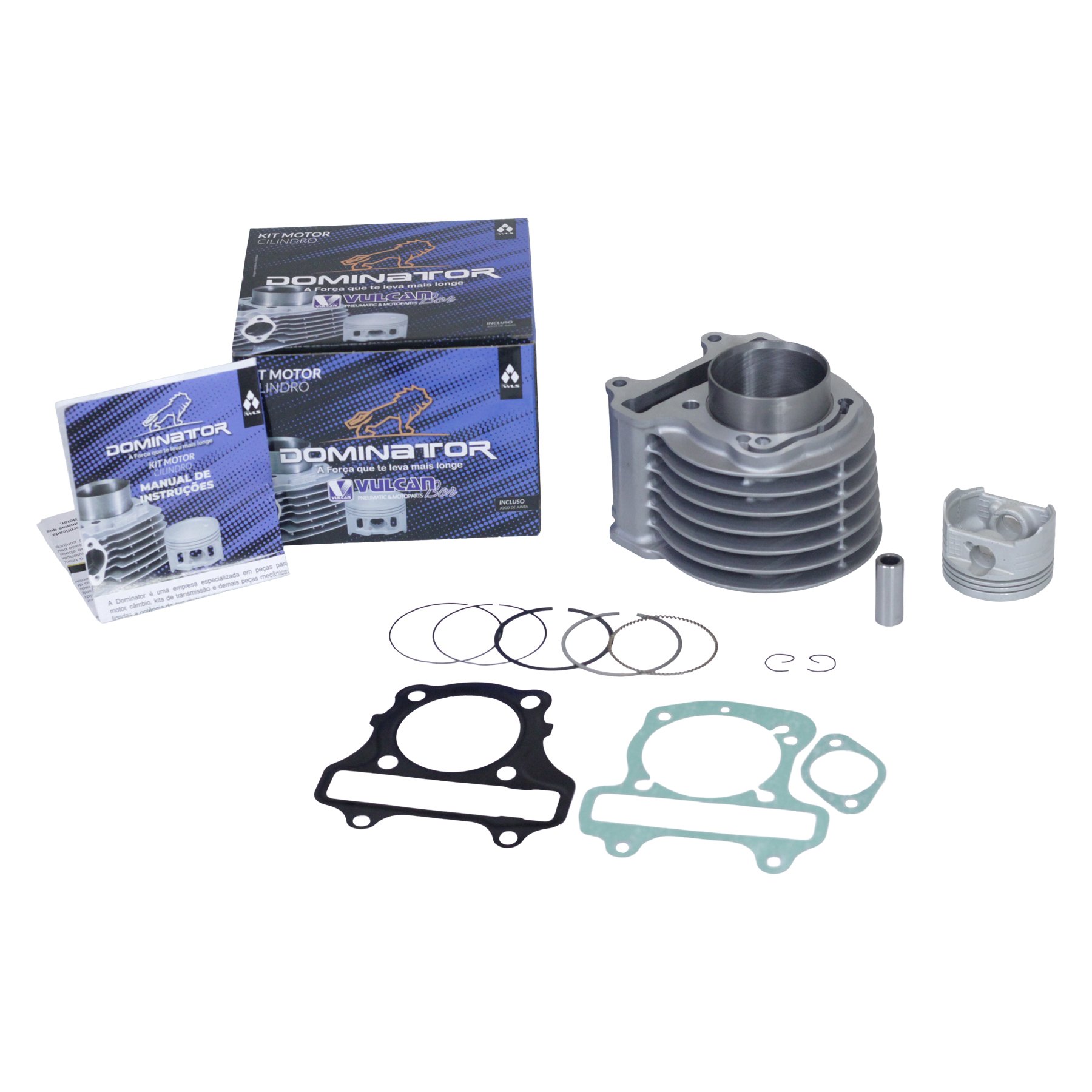 Kit cilindro do motor p/ moto honda elite 125 19/... (compl. c/ kit "a" de juntas) pino 13mm