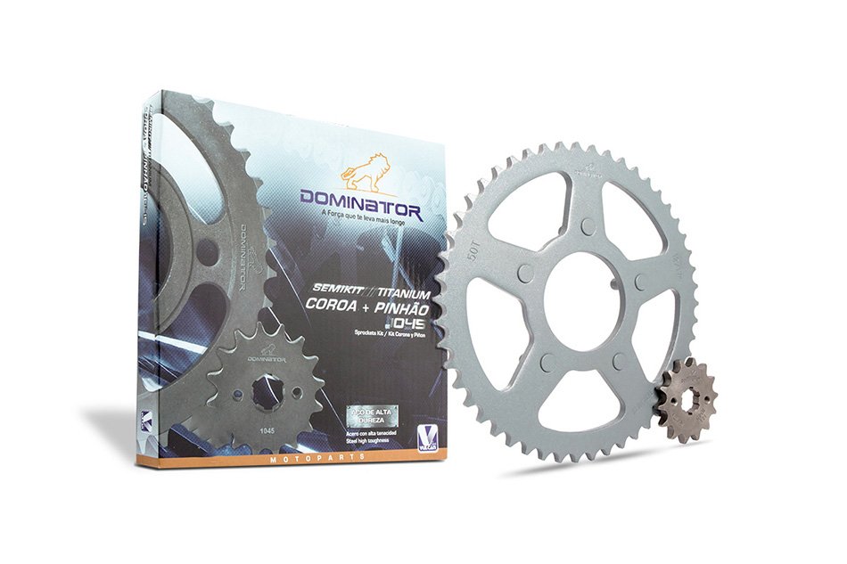 Semi kit trans. p/ moto honda xlr 125 97/02 (50t+14t)