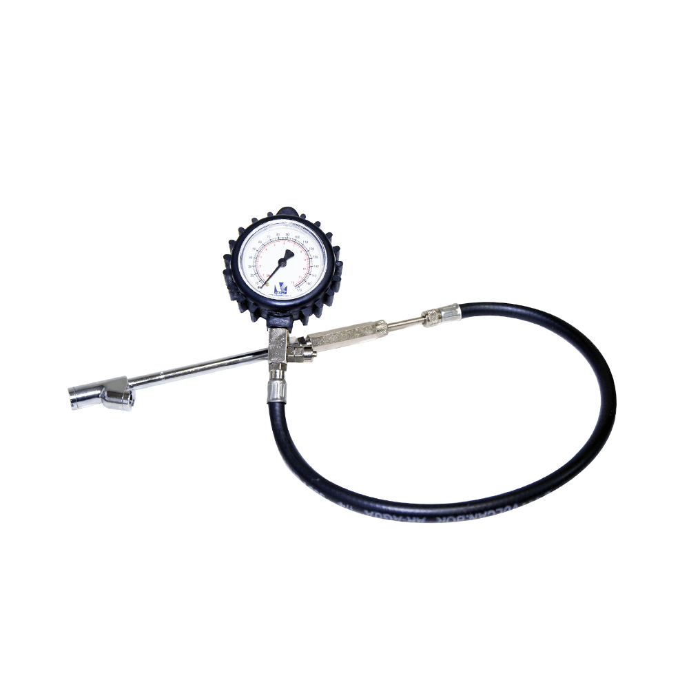 Kit inflador p/ calibrador manual com relógio p/rodo-ar