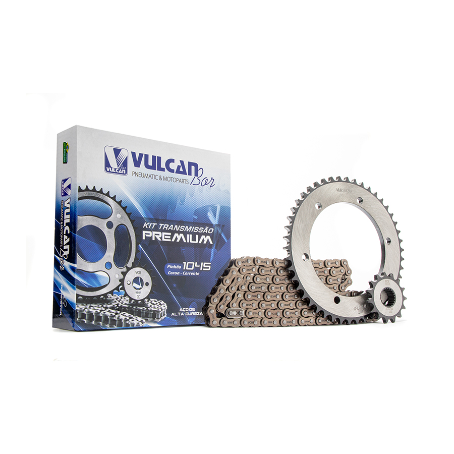 Kit trans. premium temp. compl. p/ moto yamaha xtz 250 lander 07/... (46t+15t-428h+130l)