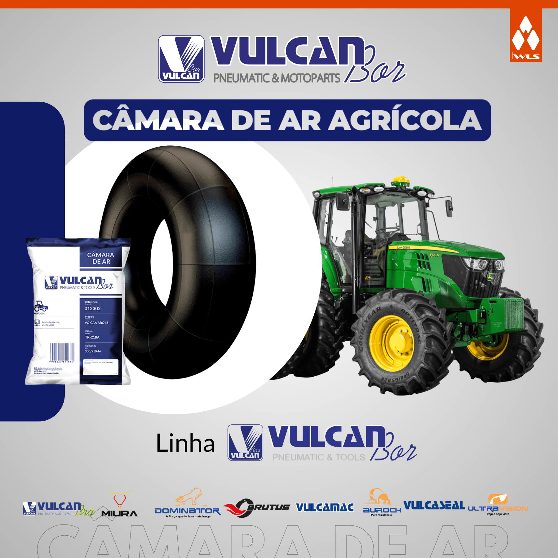 Câmara ar agrícola aro 46 - (300/95r46*tr218a)