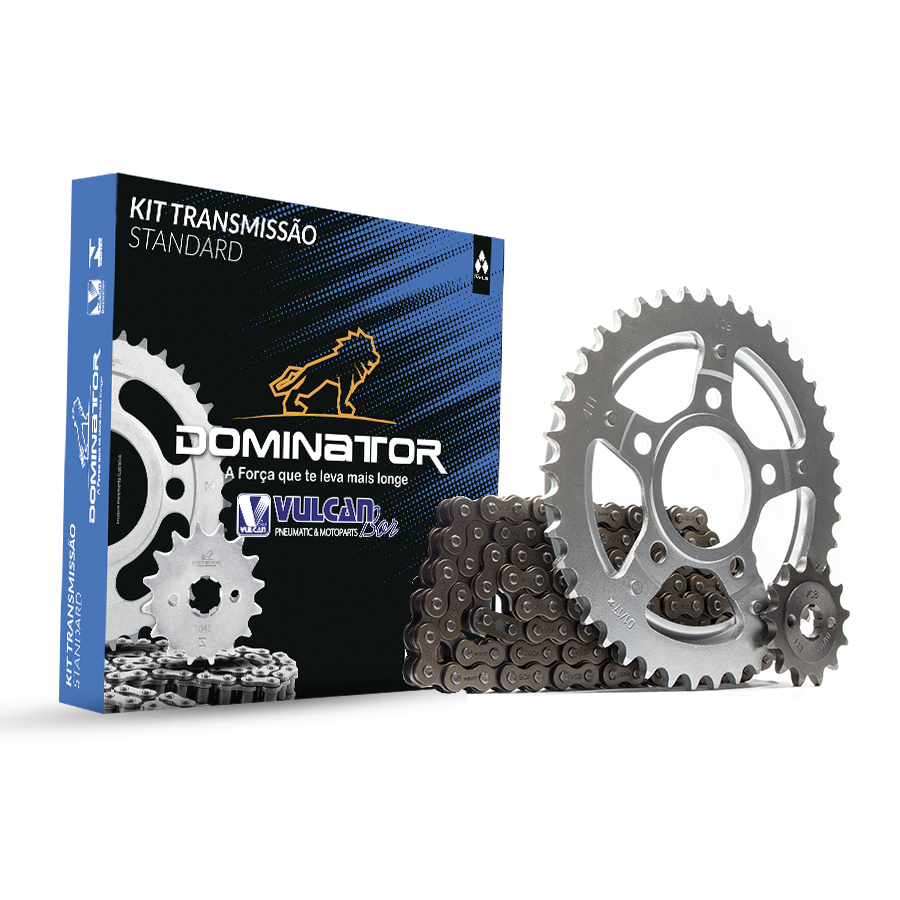 Kit trans. standard temp. compl. p/ moto honda cbx 200 strada 95/03 (41t+13t-520h+104l)