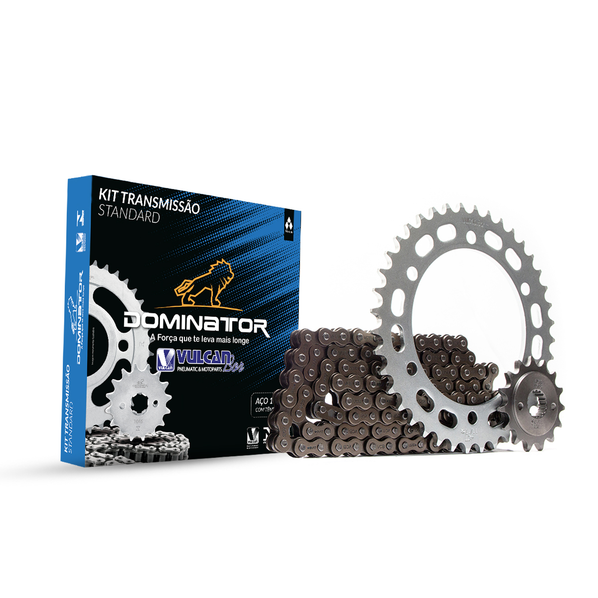 Kit trans. standard temp. compl. p/ moto honda cg titan fan 125 14/19-cargo 14/..fan 16/18-cargo 125i 16/18 ( 43t+14t-428h+118l)