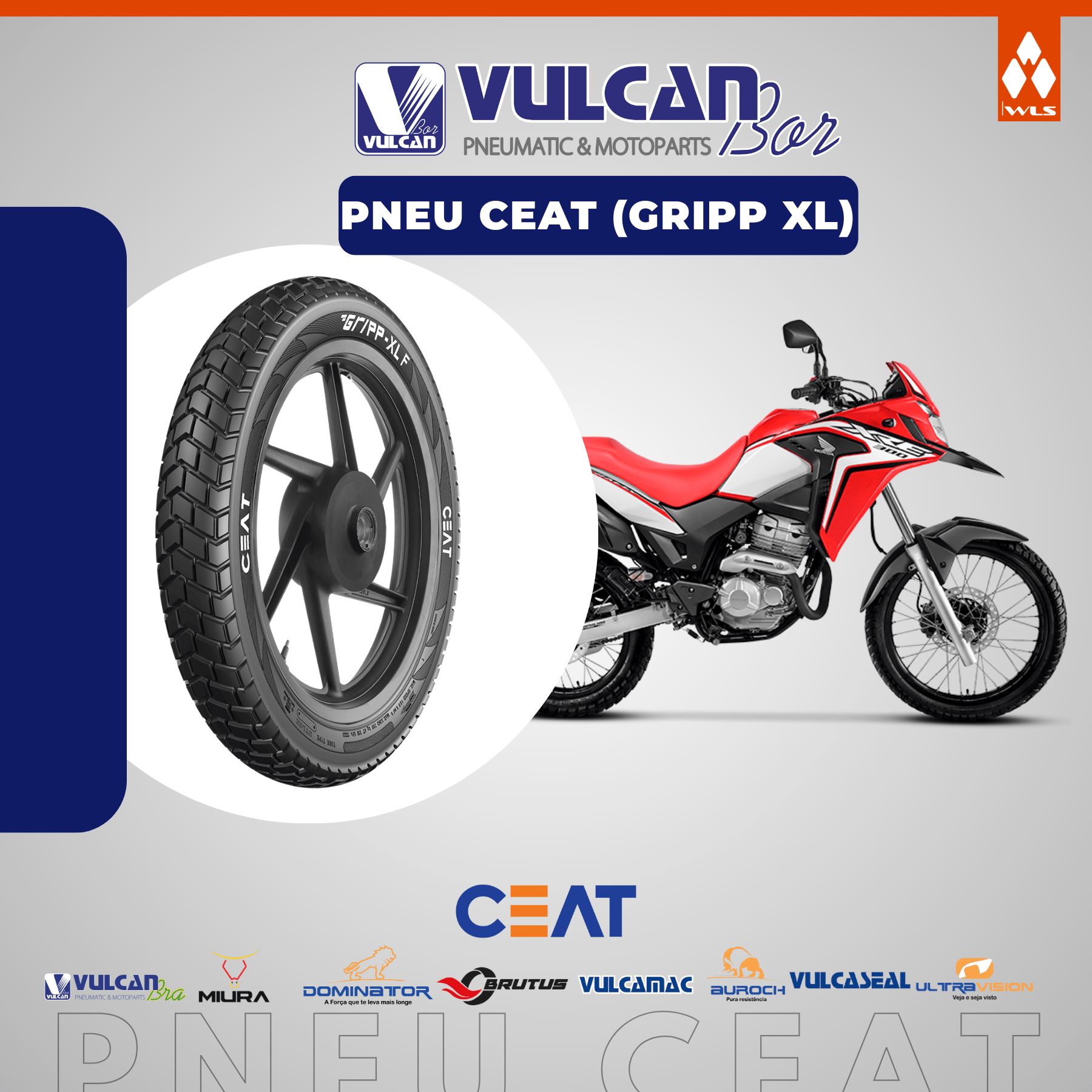 Pneu p/ moto aro 18 * 120/80-18 - tras. tornado/xre300/tenere600/xtz250 lander (gripp xl) s/câm.