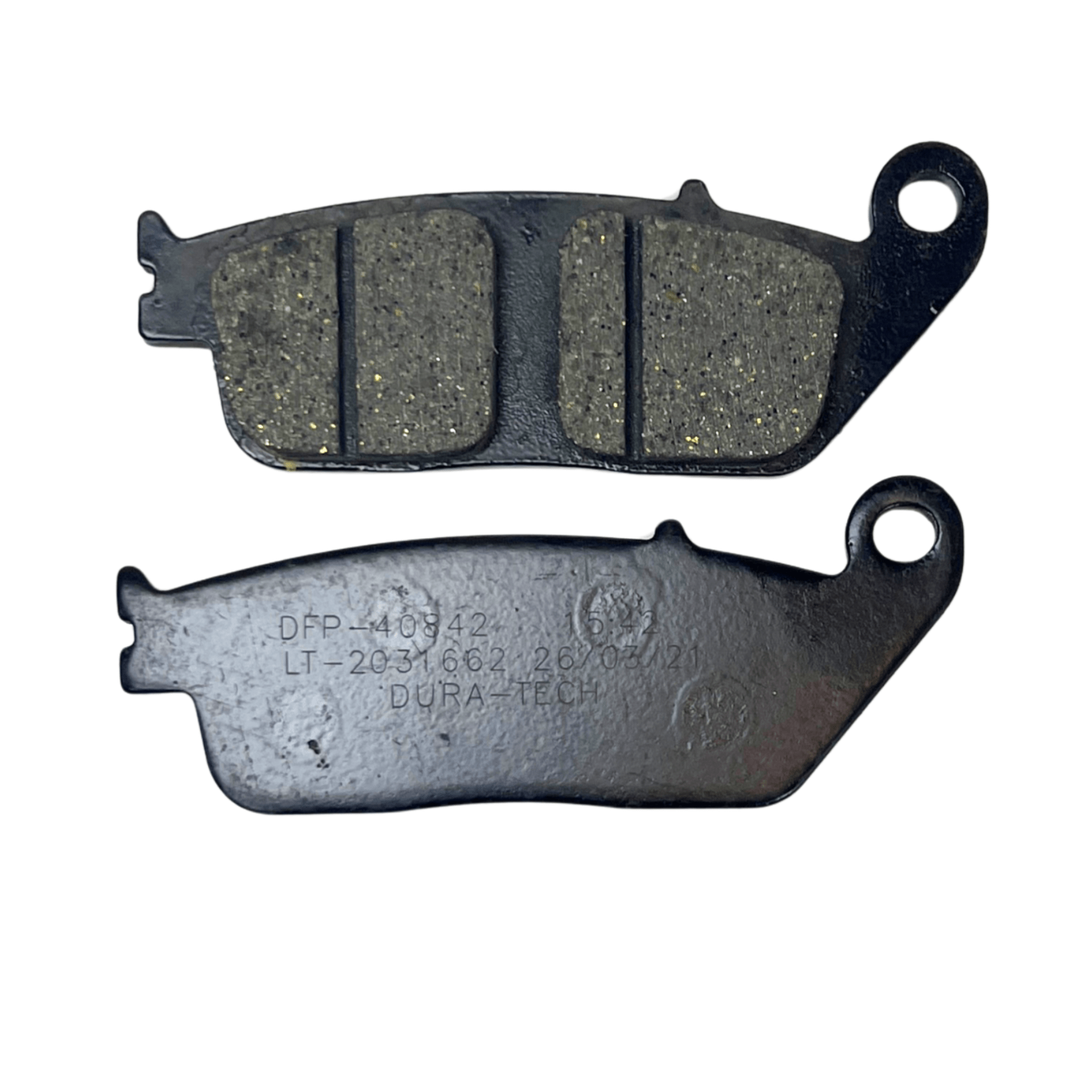 Pastilha de freio p/ moto honda cb 250f twister 16/... (d) - cb 600f hornet 05> (d) / bandit 600 95-99 / triumph america, tiger 800, 900 (d)