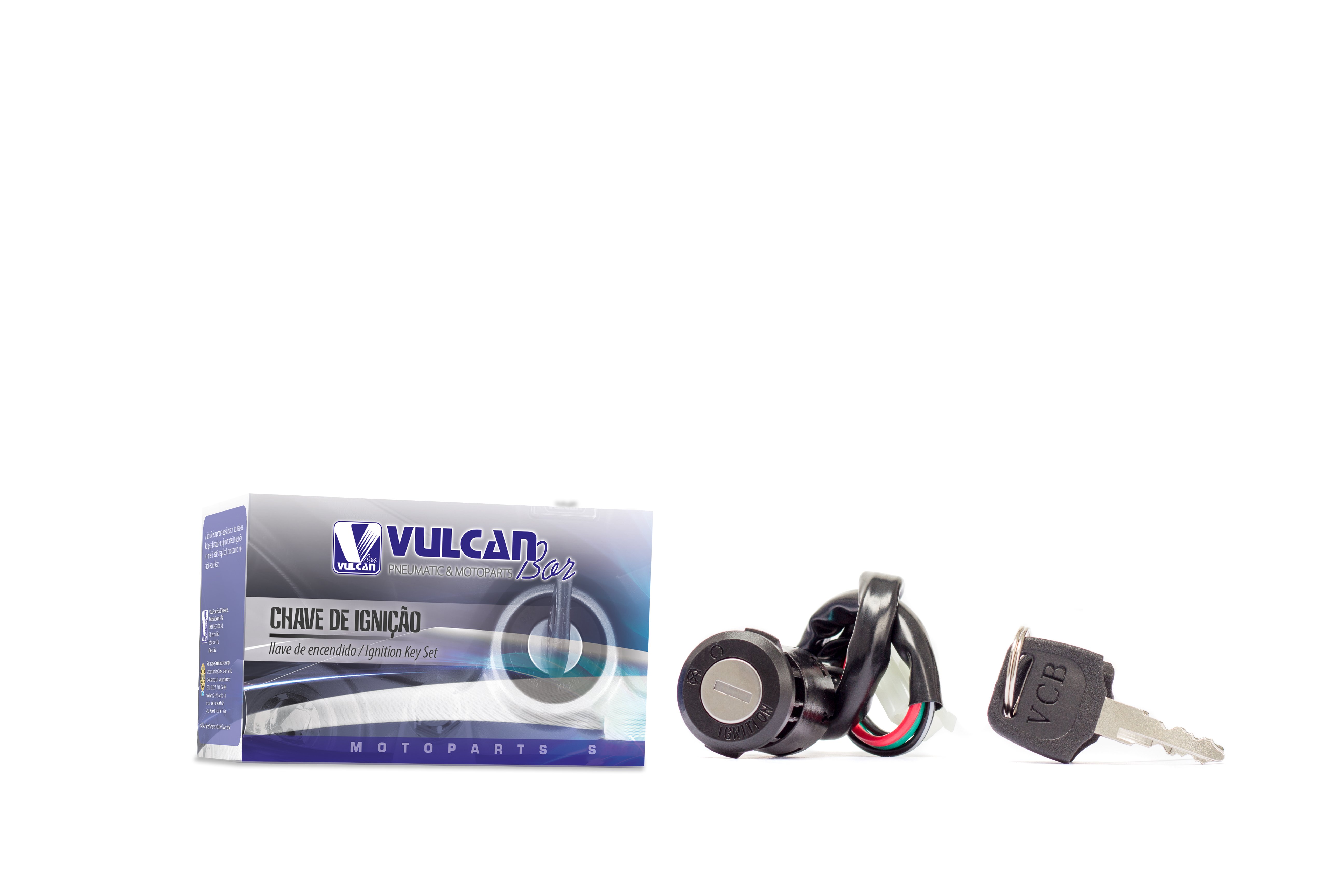 Chave de ignição completa p/ moto honda cg 125 titan ks/es 00/01 - cg 125 cargo 00/01
