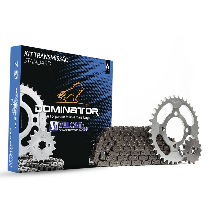 Kit trans. standard temp. compl. p/ moto sundown web 100 04/09 - web 100 evo 04/14 (36t+14t-428h+108l)