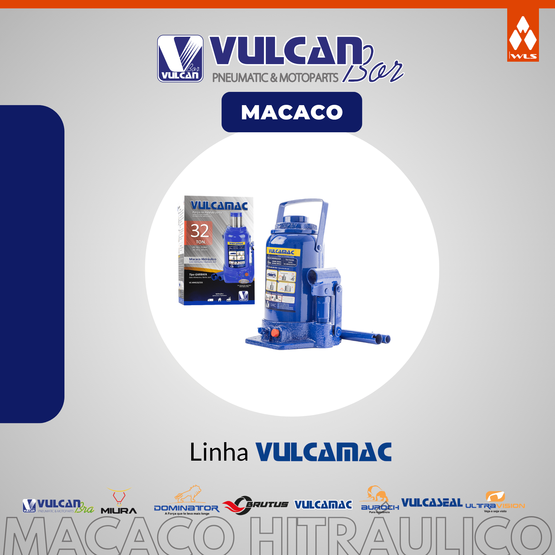 Macaco hidráulico garrafa 32t alt. 285x465mm c/ dispositivo de seguranca - 1 estagio - linha gold