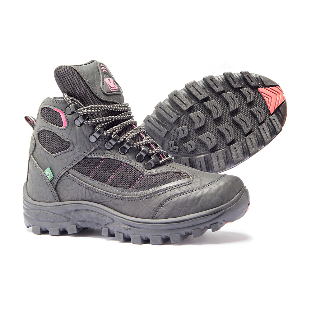Bota p/ motociclista s/ protetor de pedaleira num. 36 c/ cadarço feminina preta