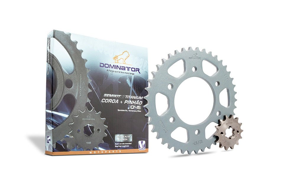 Semi kit trans. p/ moto yamaha ys 150 fazer ed/flex 14/15 - ys 150 fazer sed/flex 14/... (41t+14t)