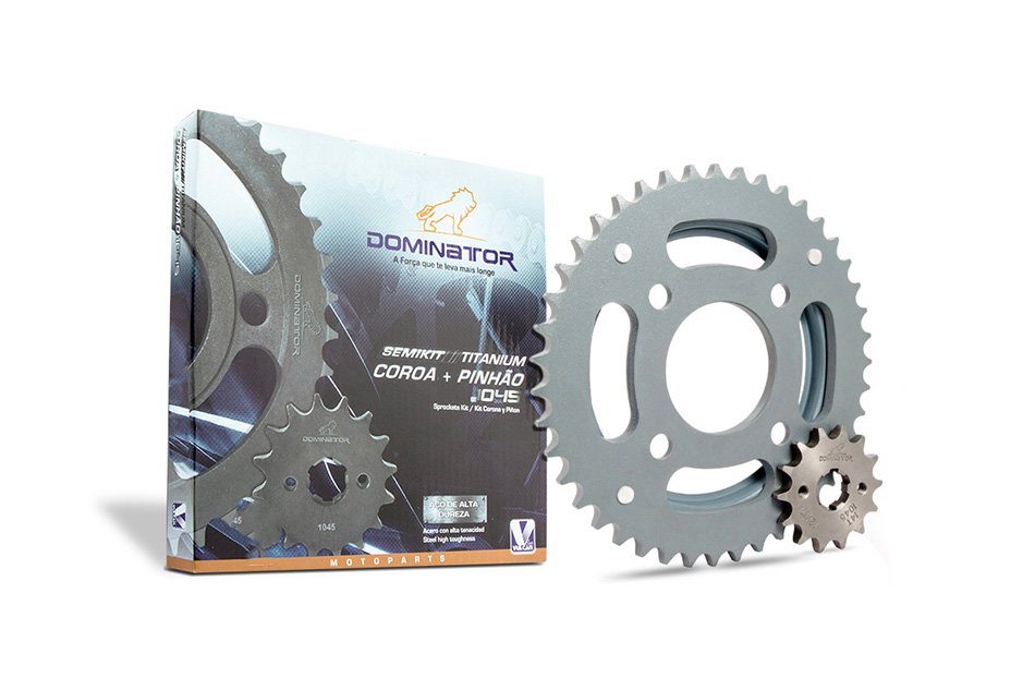 Semi kit trans. p/ moto honda cg 125 fan 09/13 (43t+14t)