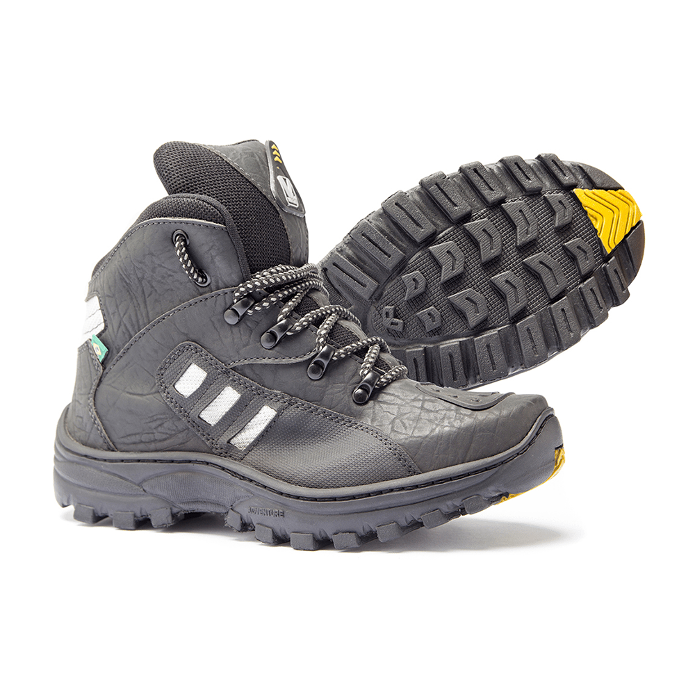 Bota p/ motociclista c/ protetor de pedaleira num. 37 c/ cadarço