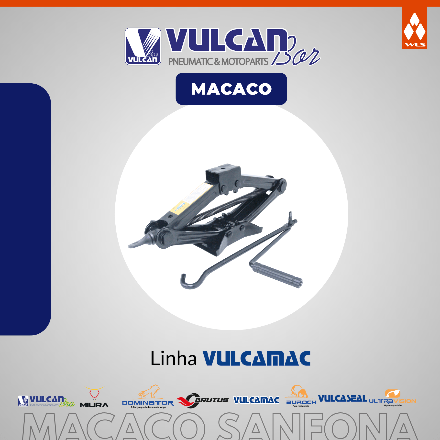 Macaco sanfona 1t reforçado 100x300mm