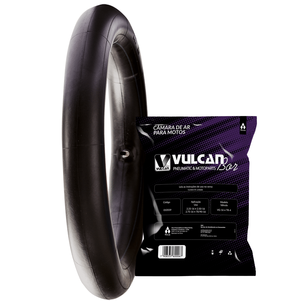 Câmara ar moto aro 16 - (d/t) yamaha neo 115, sundown web 100, web evo (t) (90/80-16 *tr4) (vg-16)