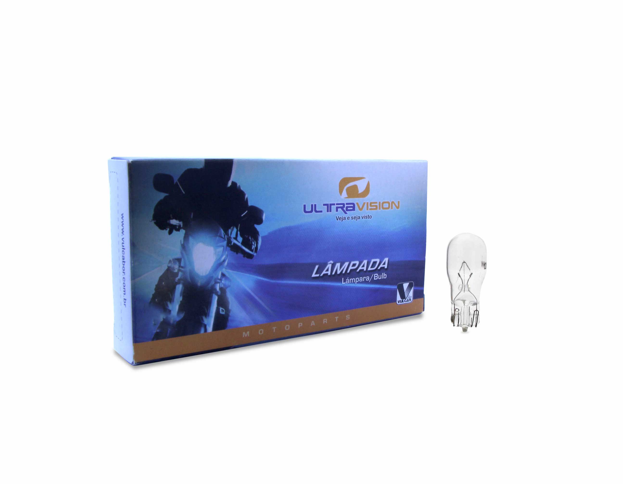 Lâmpada de moto p/ pisca cristal mod. 12v/16w esmagada/pingo (preço da cx c/ 10 peças)