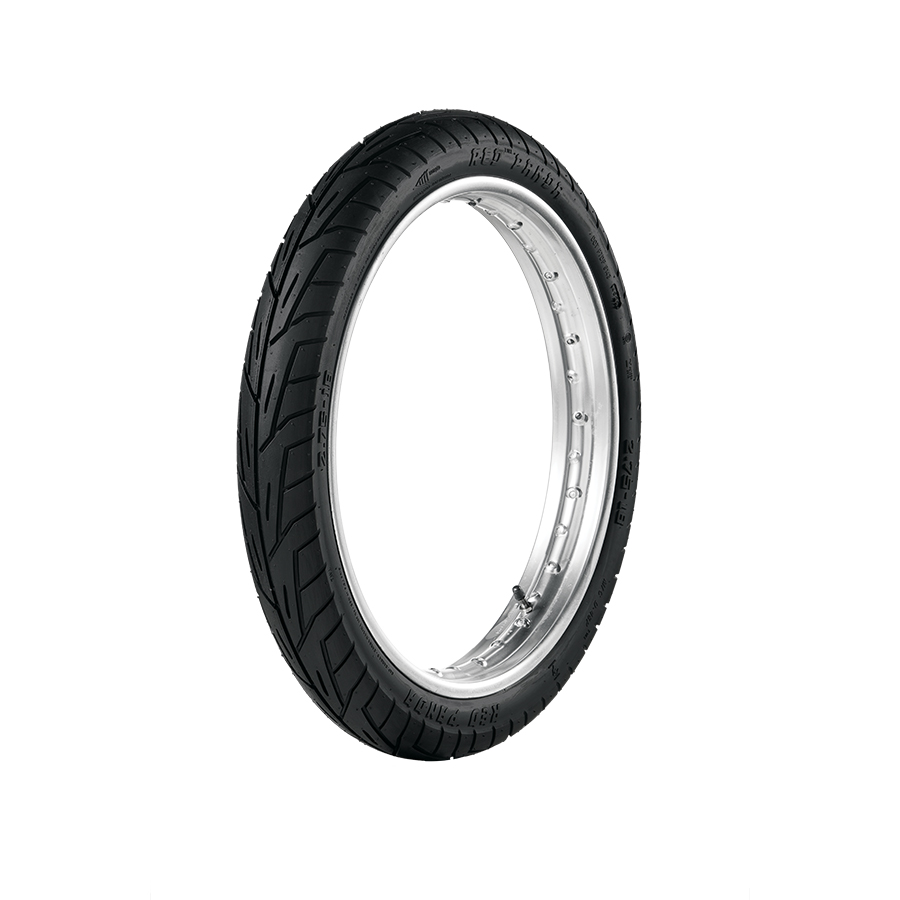 Pneu p/ moto aro 18 * 2.75-18 - diant. titan125/150/ybr125 (red panda) c/câm.
