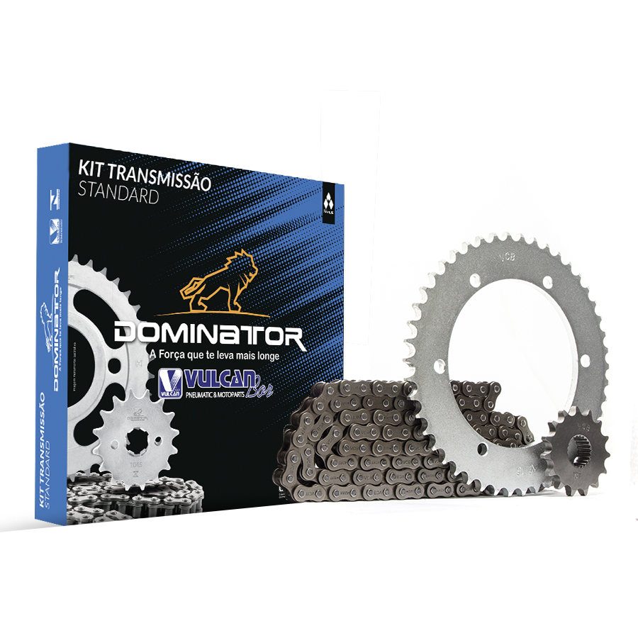 Kit trans. standard temp. compl. p/ moto yamaha xtz 250 lander 06/08 (46t+15t-428h+130l)