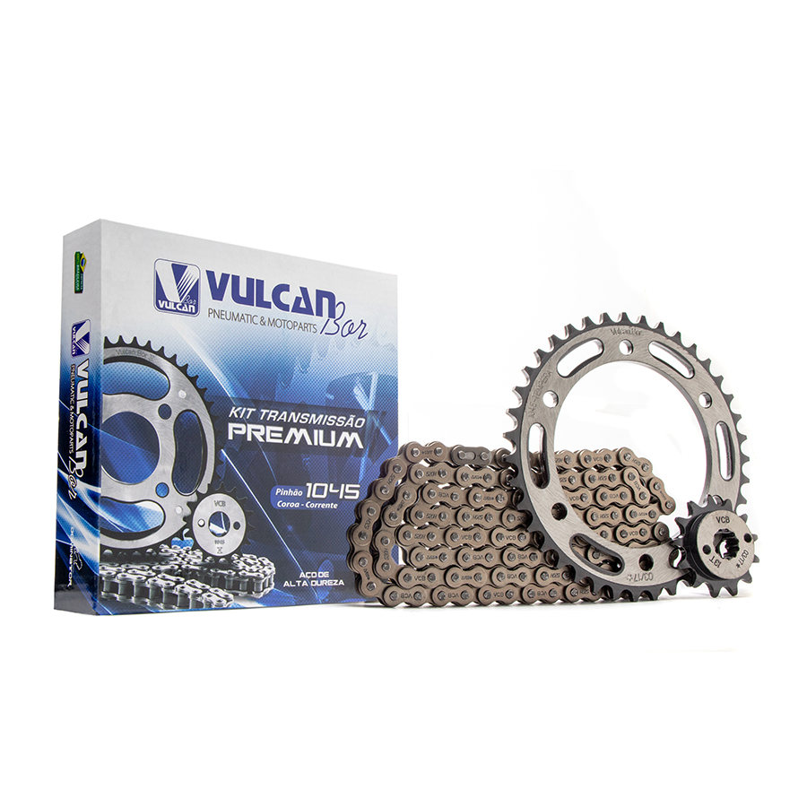 Kit trans. premium temp. compl. p/ moto honda xre 300 10/14 (39t+13t-520h+104l)