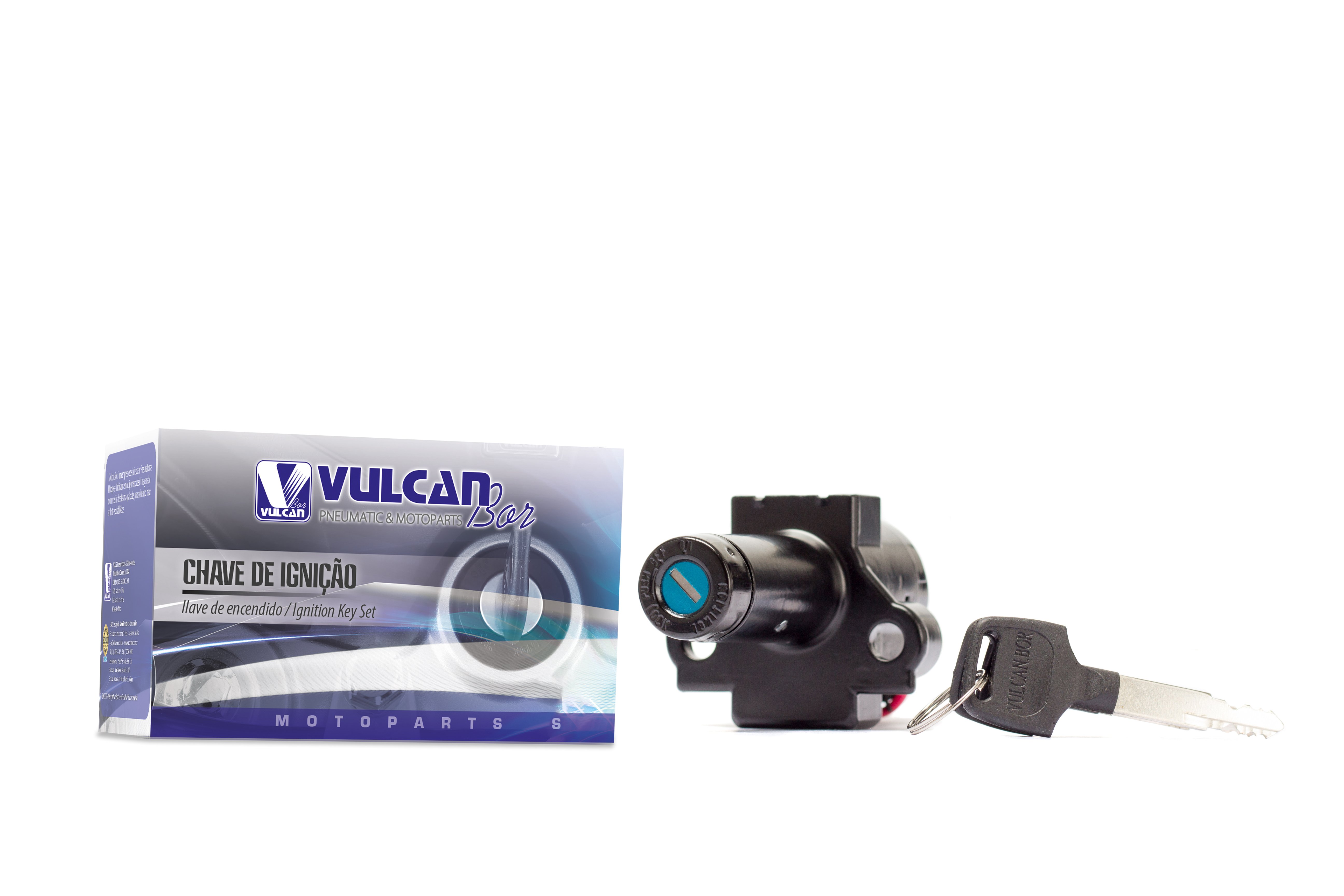 Chave de ignição completa p/ moto honda nxr 125 bros ks/es 03/05 - nxr 150 bros esd 03/05 - cbx 250 twister 01/05
