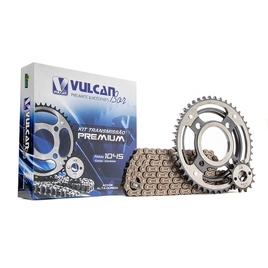 Kit trans. premium temp. compl. p/ moto honda cg 125 titan 00/08 ks/es/cargo (44t+14t-428h+116l)