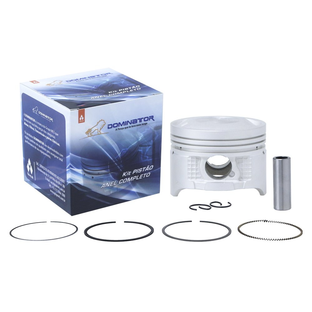 Kit pistão de motor p/ moto honda cg 125 titan ks/es 00/01 - cg 125 cargo ks/es 00/01 (std)