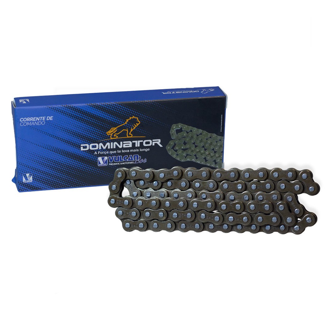 Corrente de comando 25h p/ moto jet 50 14-20 - star 50 04/16 - moby 50 13/16 - sky 50 14/16 - phoneix 50 gold 11/20 - xy 50q 07/11 - zig 50 12/17