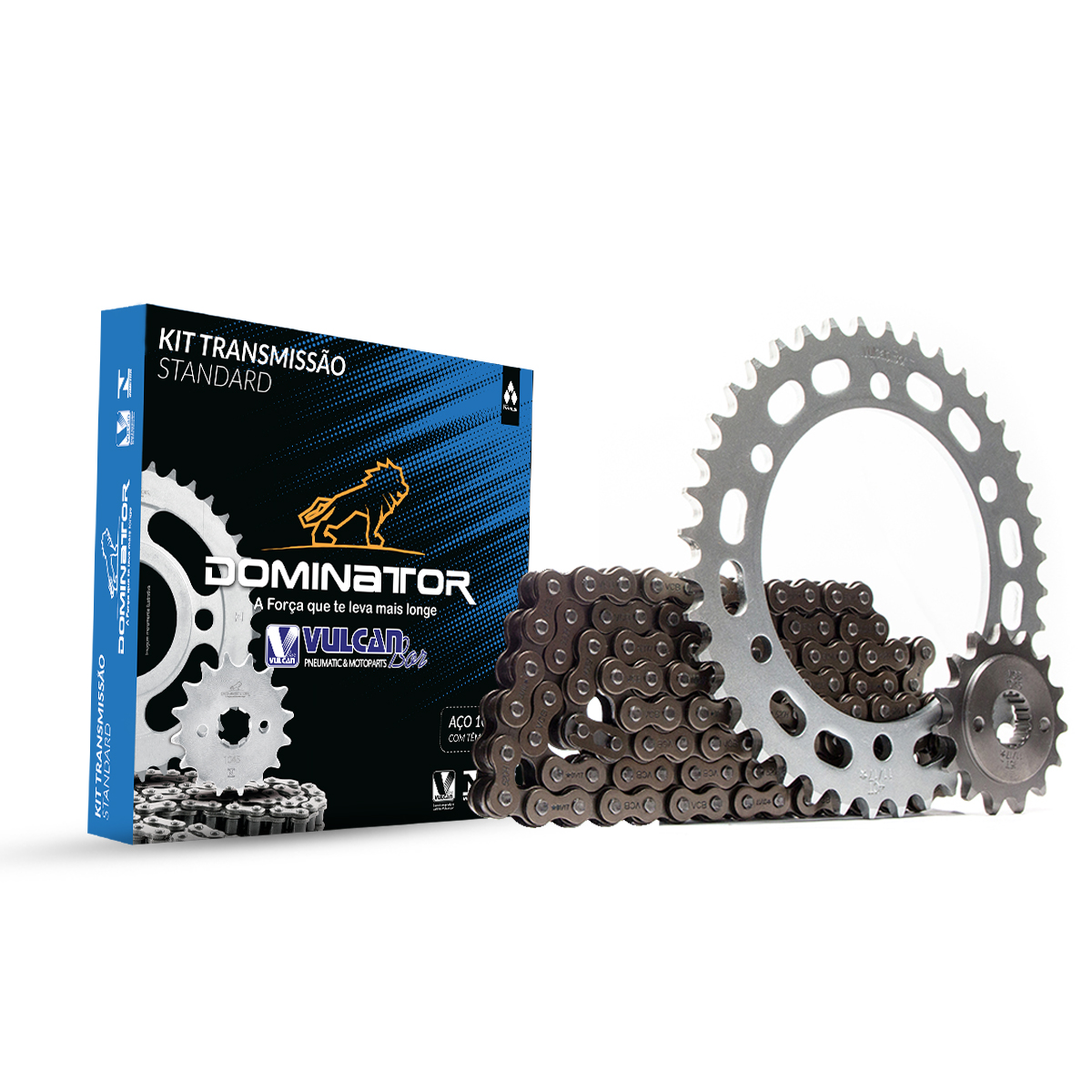 Kit trans. standard temp. compl. p/ moto yamaha ybr 150 factor 16/... (39t+14t-428h+124l)