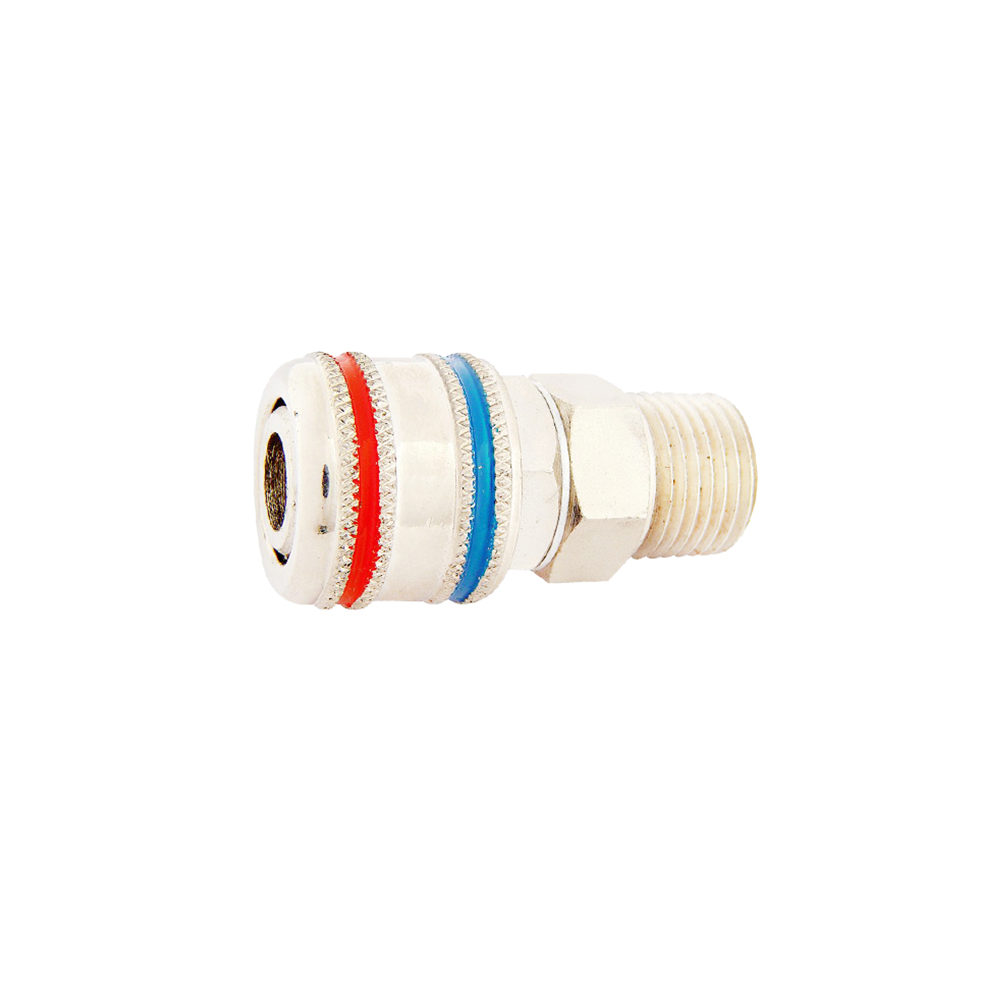 Engate rápido p/ ar comprimido 1/4" x 1/4" rosca fêmea