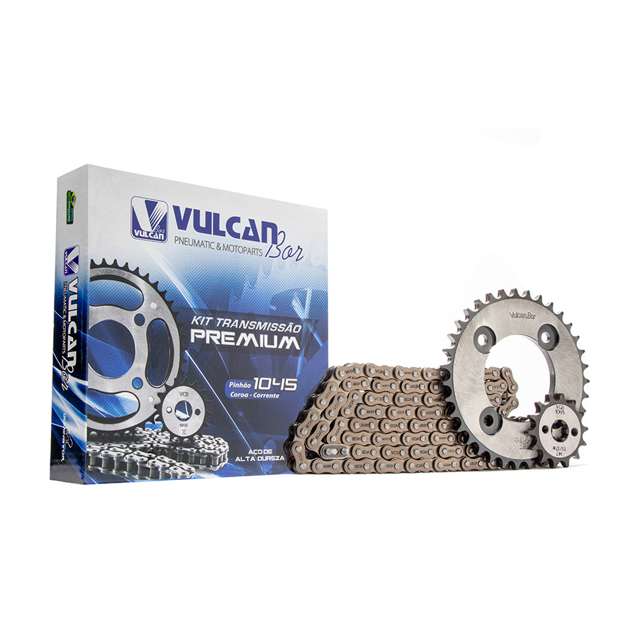 Kit trans. premium temp. compl. p/ moto honda pop 100 07/13 (35t+14t-428h+106l)