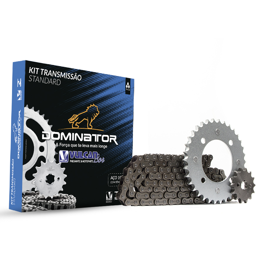 Kit trans. standard temp. compl. p/ moto honda pop 110i 16/... (34t+14t-428h+104l)