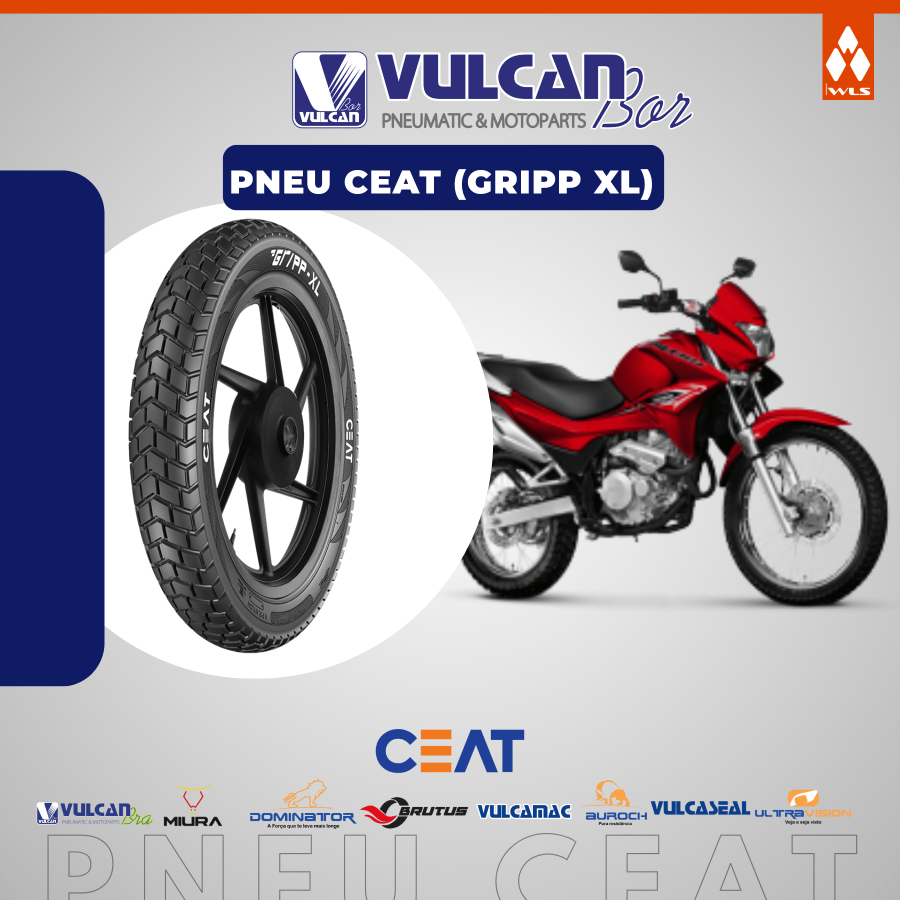 Pneu p/ moto aro 17 * 120/90-17 - original himalayan (royal einfield) tras. nx400 falcon/xte600 (gripp xl) - c/câm.
