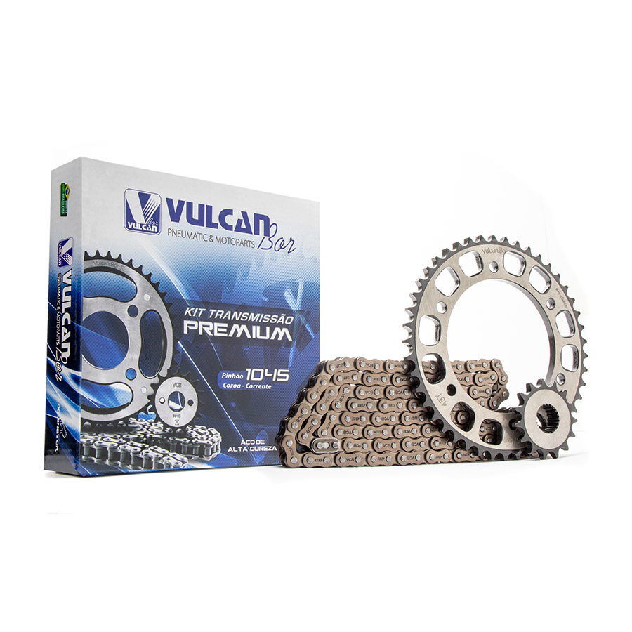 Kit trans. premium temp. compl. p/ moto yamaha ys 250 fazer 06/... (45t+15t-428h+132l)