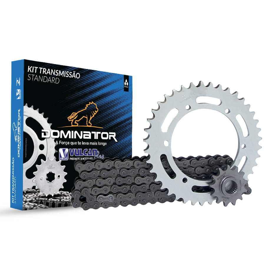 Kit trans. standard temp. compl. p/ moto yamaha xtz 250 tenere 11/...xtz 250 lander 09/...25 (40t+13t-520h+106l)