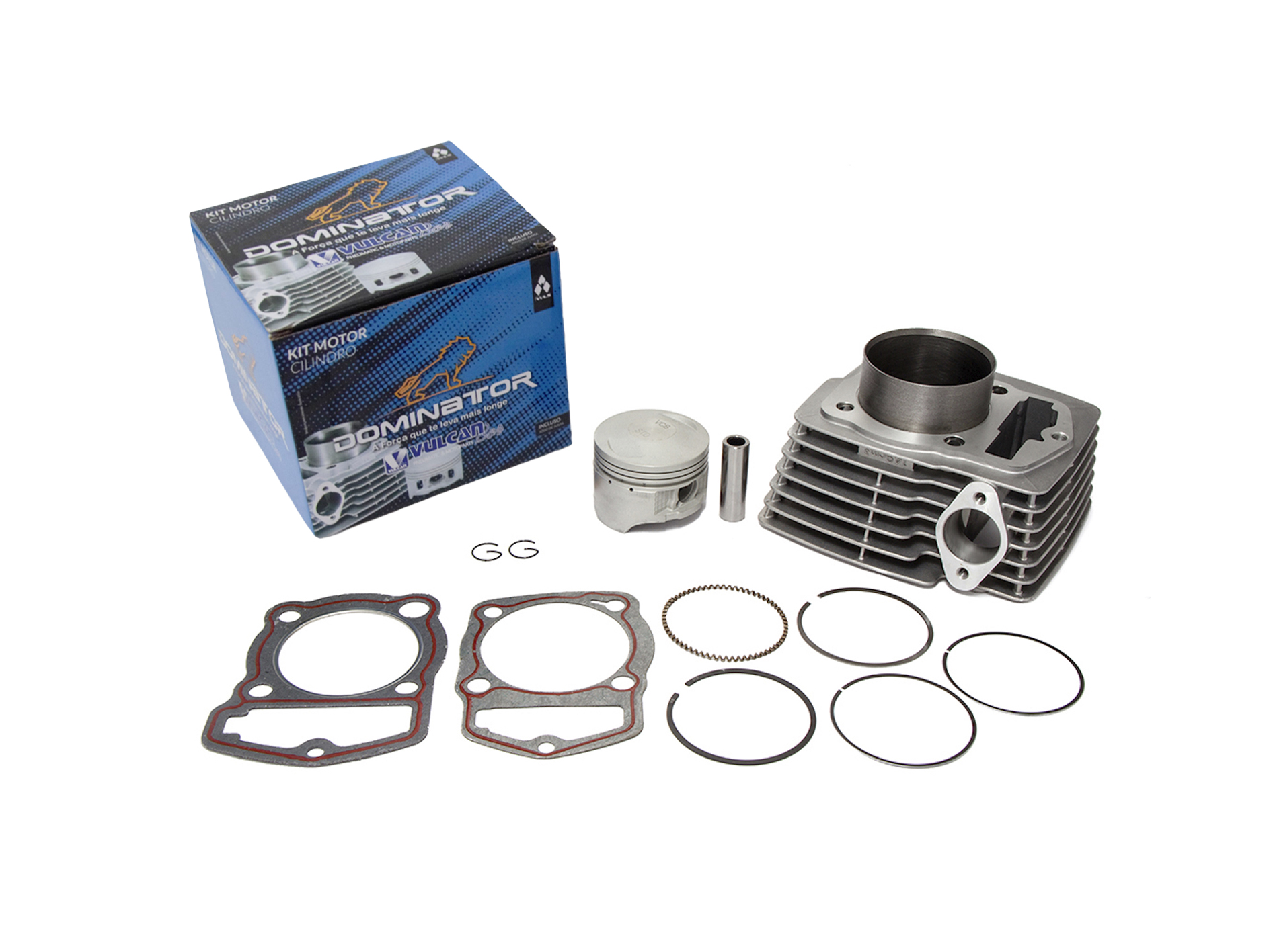 Kit cilindro do motor p/ moto honda nxr 150 bros esd 03/05 (compl. c/ kit "a" de juntas)