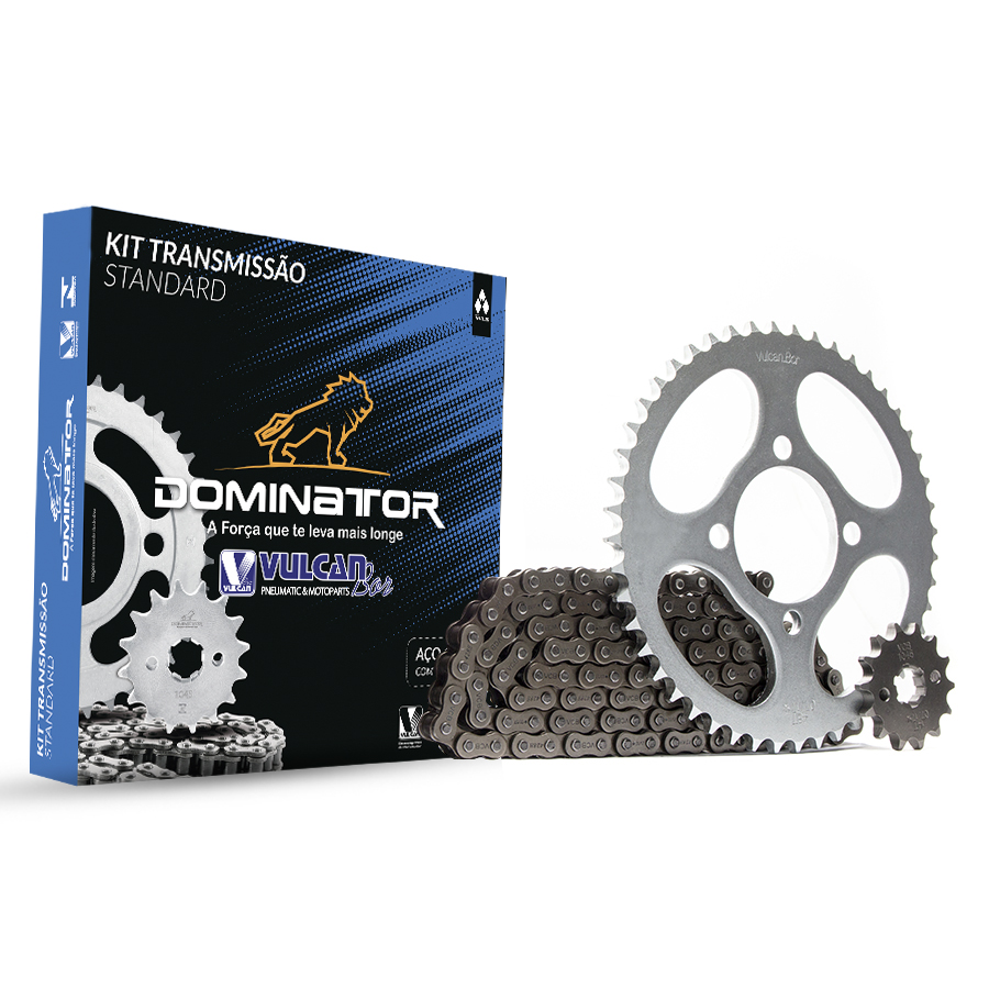 Kit trans. standard temp. compl. p/ moto yamaha xtz 125 k/e 03/16 (48t+14t-428h+126l)