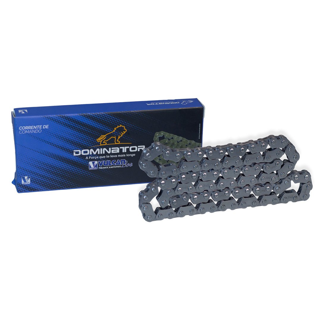 Corrente de comando 2*3 p/ moto ybr 125 06/08 - xtz 125 06/16 - factor 125 09/16 ( 90 elos)