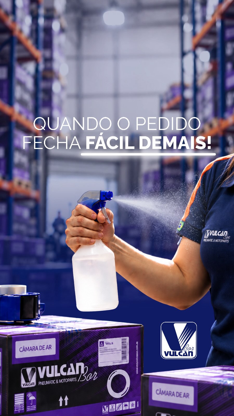 Quando o cliente já fecha o pedido sem nem pedir desconto 😂💙

E por aqui o estoque tá CHEIO de câmaras de ar, pronto pra atender sua loja com varied...