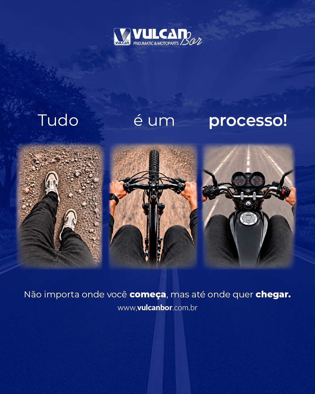 Todo caminho começa de algum lugar. 🚶‍♂️🚲🏍️

O que faz a diferença é seguir em frente, evoluir a cada etapa e continuar construindo novos caminhos c...